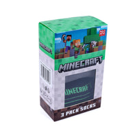 Minecraft Creeper Socken Strümpfe 3er Paar in Minecraft Geschenkverpackung