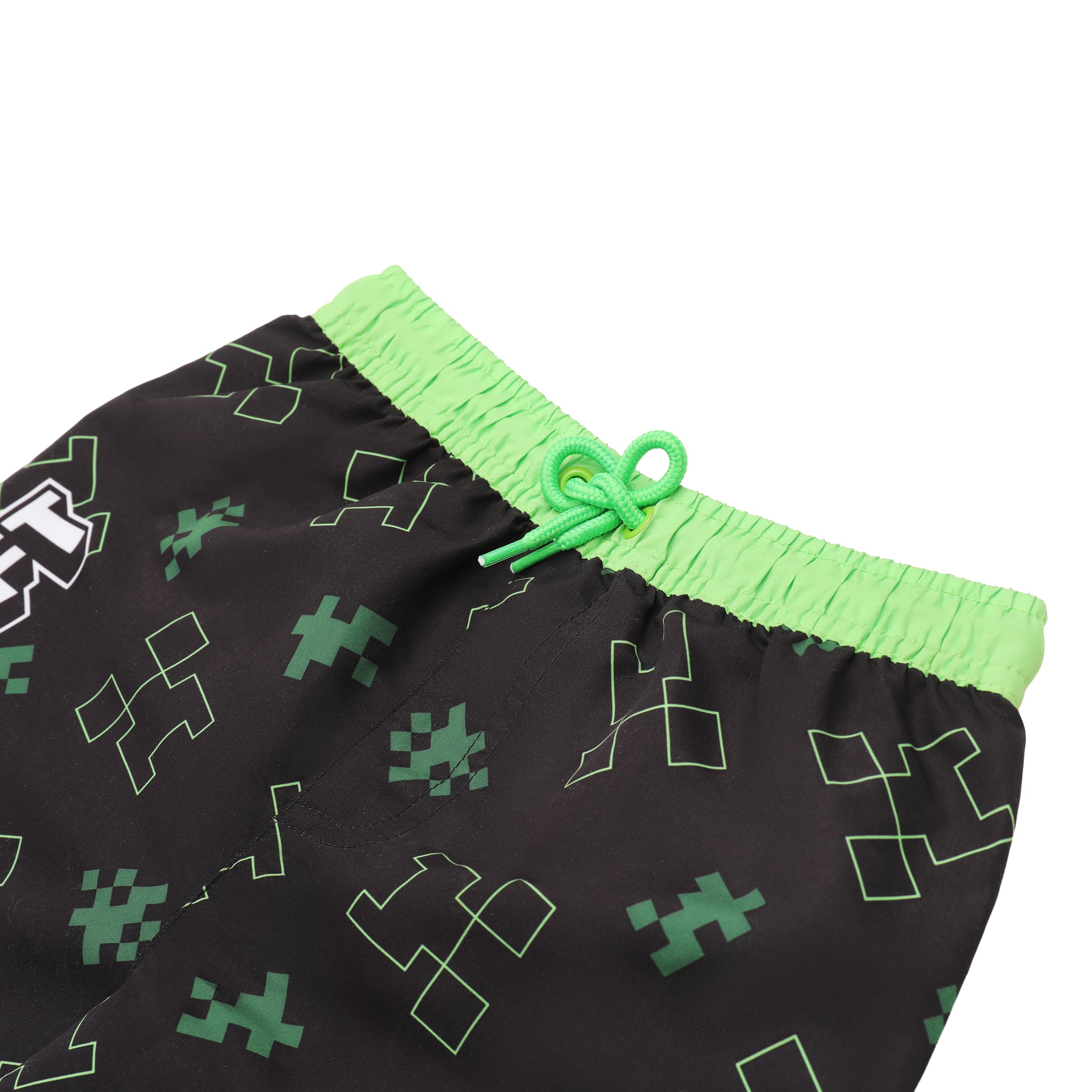 Minecraft Badeshort Badehose mit Schnürung
