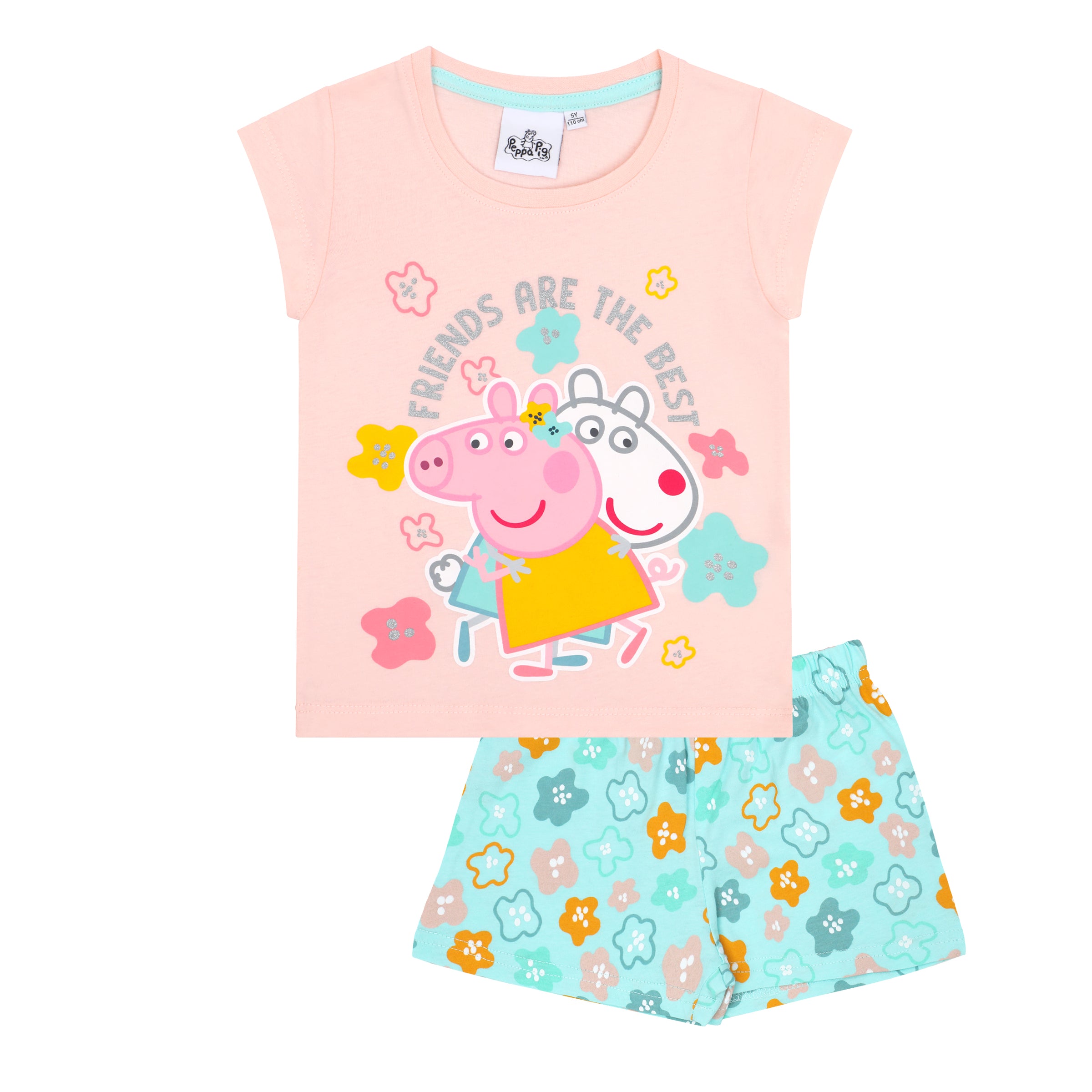 Peppa Pig Mädchen Schlafanzug kurzarm