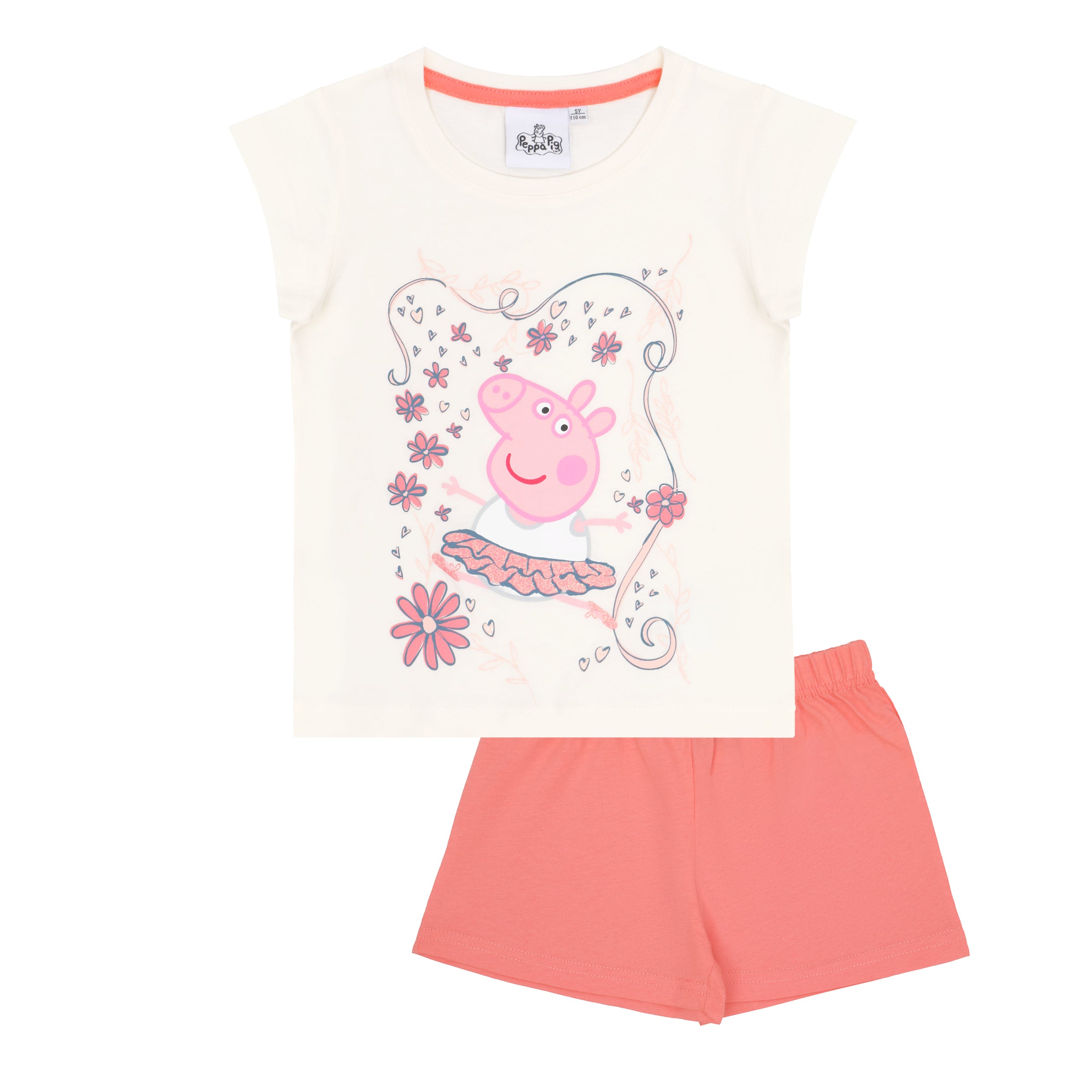 Peppa Pig Mädchen Schlafanzug kurzarm