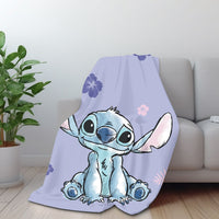 Disney Lilo und Stitch Kuscheldecke, Fleecedecke, 100 x 150 cm