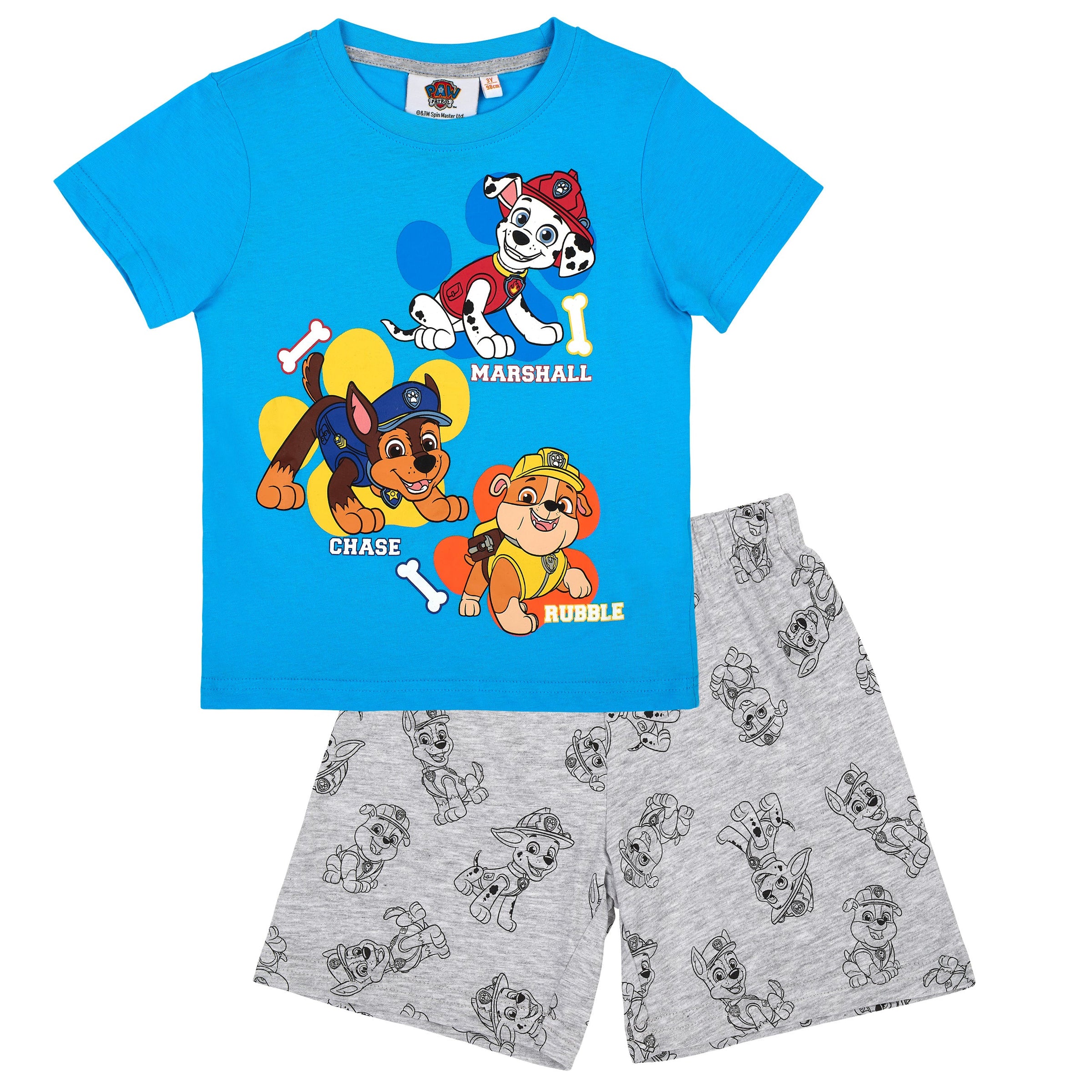 Paw Patrol Pyjama Schlafanzug Jungen kurzarm