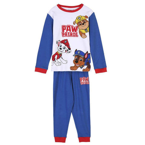 PAW PATROL Jungen Schlafanzug Pyjama Langarm Blau