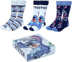 Disney Lilo und Stitch Socken 3er Pack socken Strümpfe in schöner Geschenkverpackung 36-41 Stitch 1