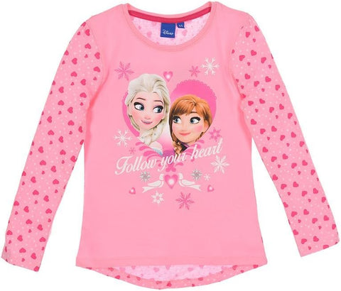 Die Eiskönigin Frozen Langarmshirt Mädchen Anna und ELSA Pink