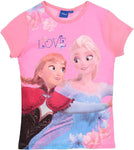 Die Eiskönigin Mädchen T-Shirt Frozen Anna und ELSA Rosa