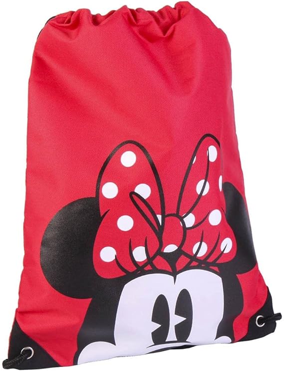 Minnie Mouse Turnbeutel Sportbeutel Kindergartentasche geeignet als Gymsack, Rucksack, Spieltasche, Schuhbeutel
