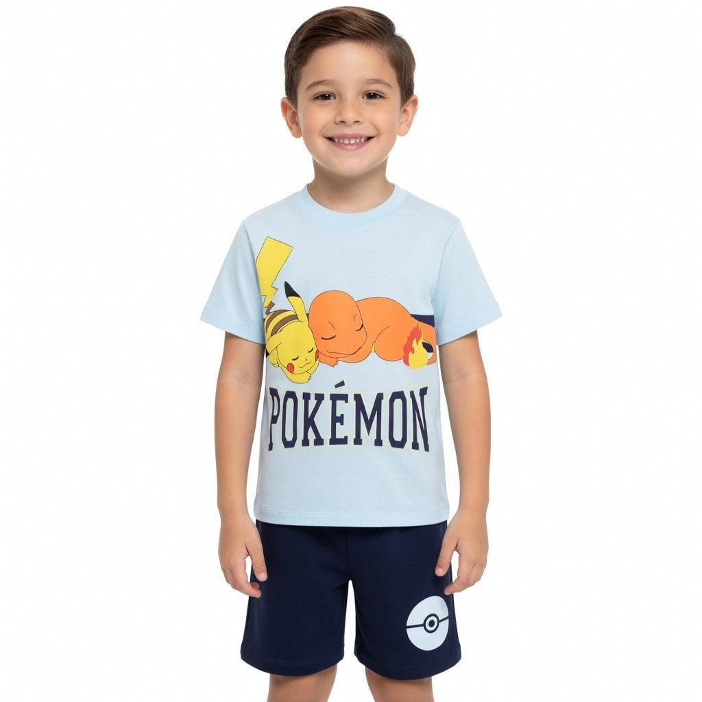 Pokemon Pyjama kurzer Schlafanzug Pikachu