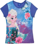 Die Eiskönigin Mädchen T-Shirt Frozen Anna und ELSA Lila