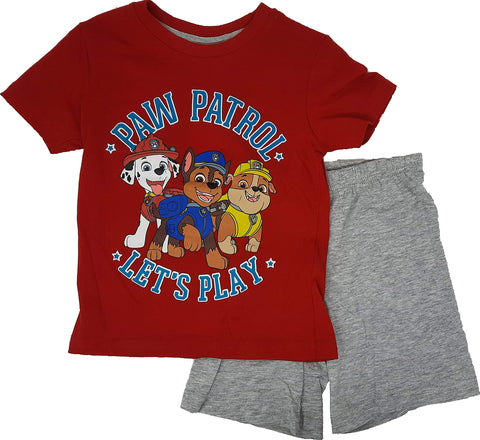 Nickelodeon Paw Patrol Jungen Pyjama Kurzarm Schlafanzug Dunkelblau