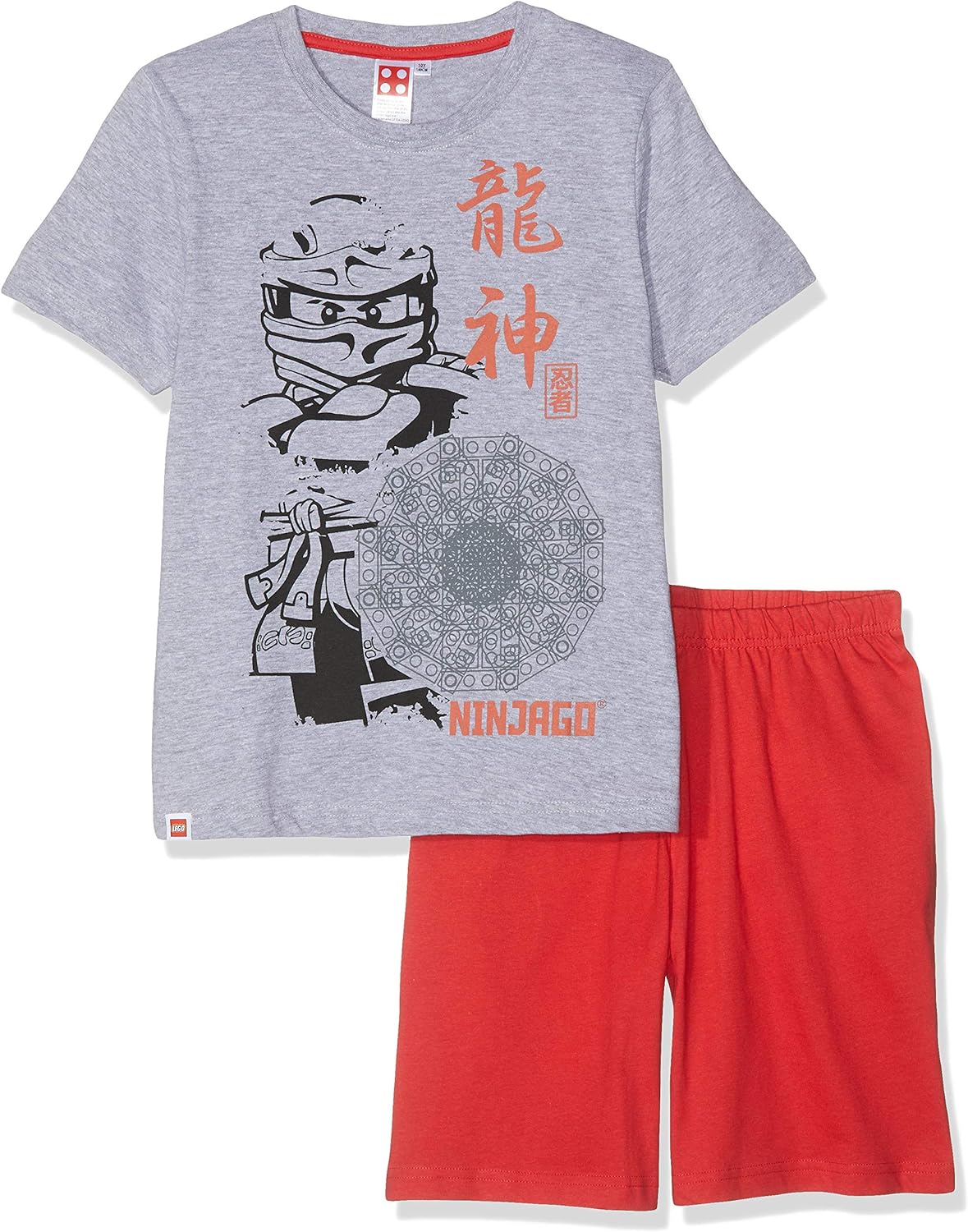 LEGO Ninjago Zweiteiliger Schlafanzug Grau Rot