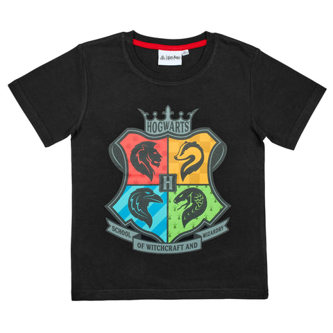 Harry Potter T-Shirt Jungen Mädchen Hogwarts Gryffindor Schwarz