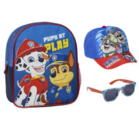 PAW PATROL Geschenkset Jungs, Rucksack Set, mit Cap und Sonnenbrille