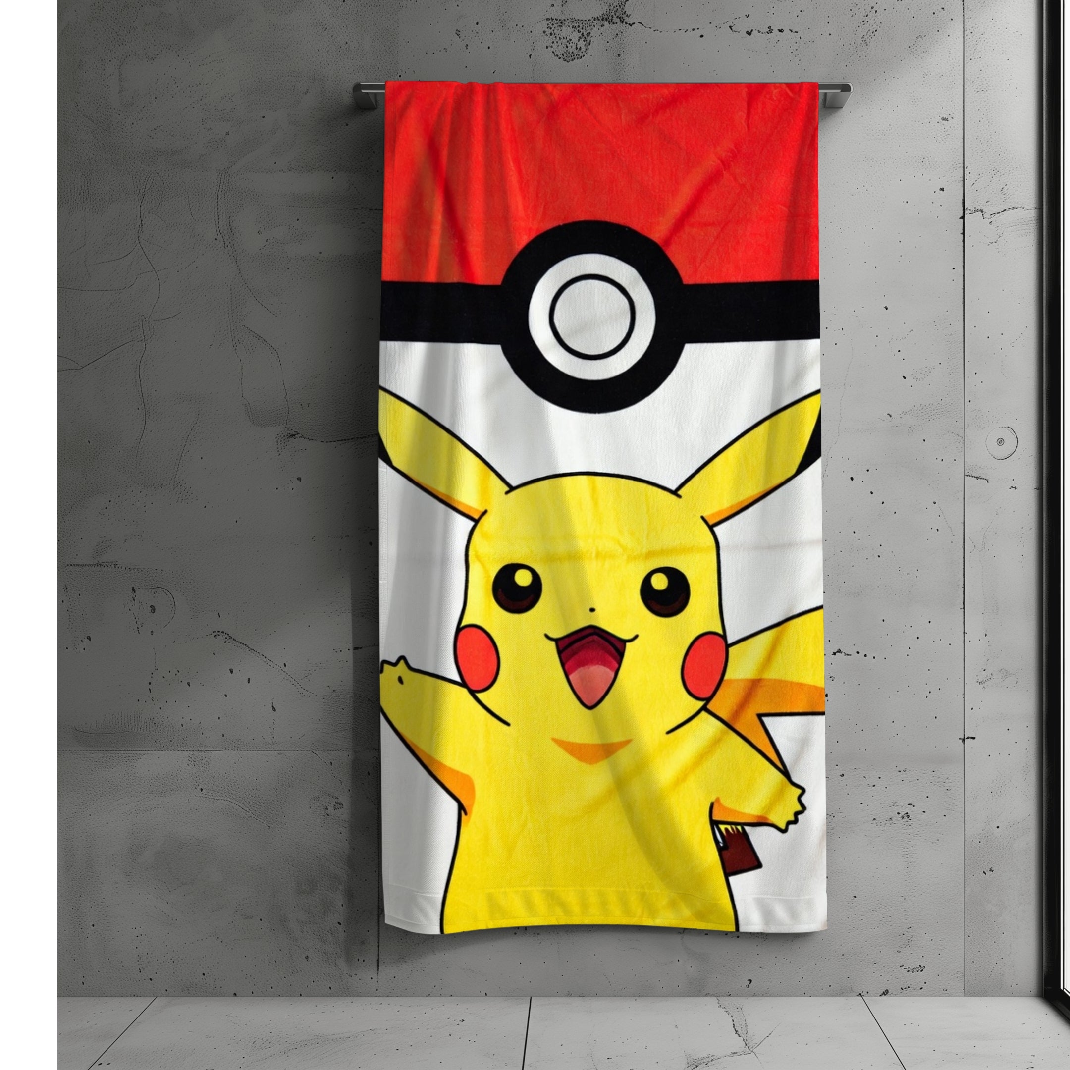 Pokémon Strandtuch, 100% Baumwolle, 140 x 70 cm
