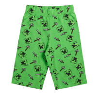 Minecraft Kinder Pyjama kurzer Schlafanzug Creeper