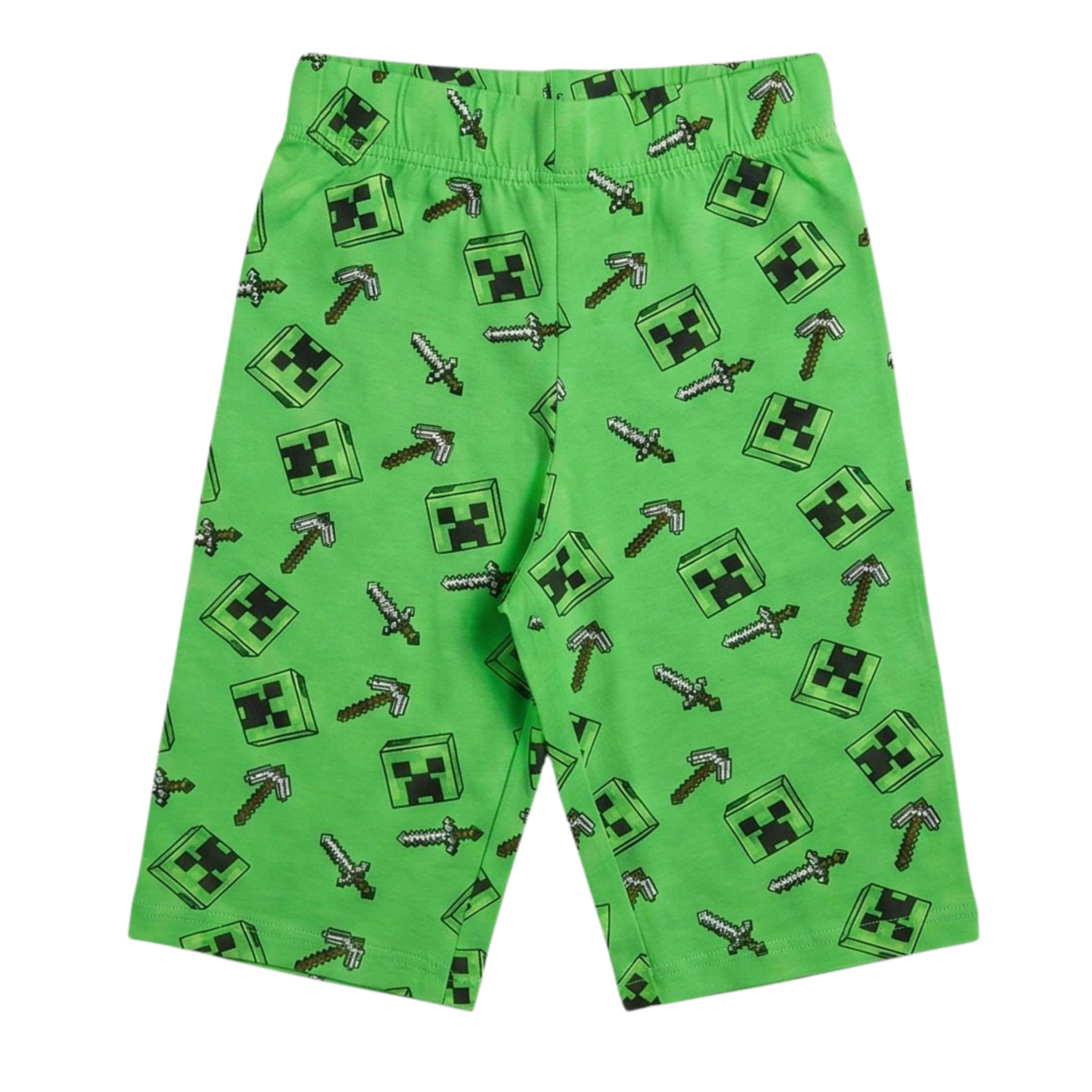 Minecraft Kinder Pyjama kurzer Schlafanzug Creeper