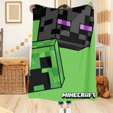 Minecraft Gamer Decke, Polyester, 100x150 cm Creeper Design