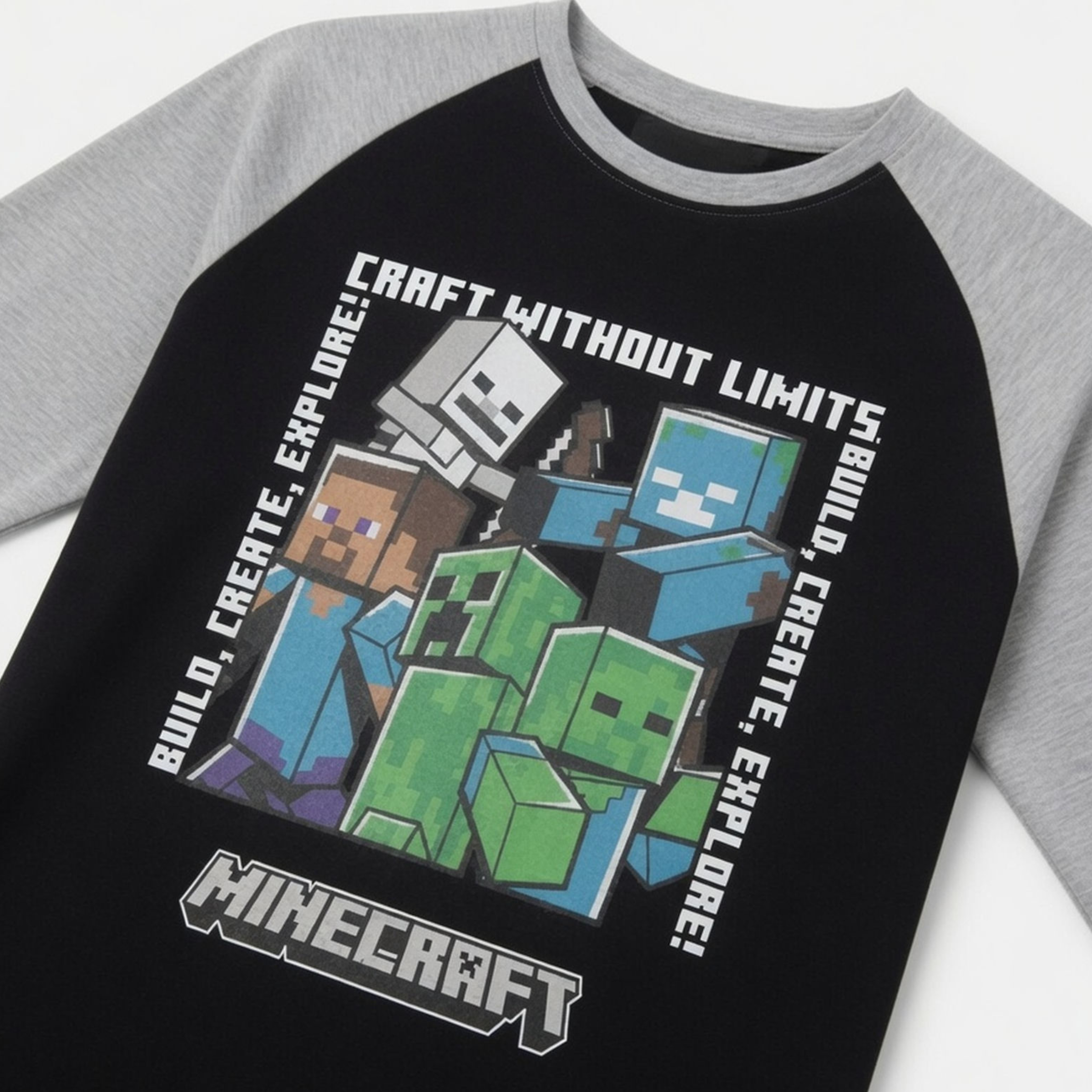 Minecraft Langarmshirt Pullover Jungen