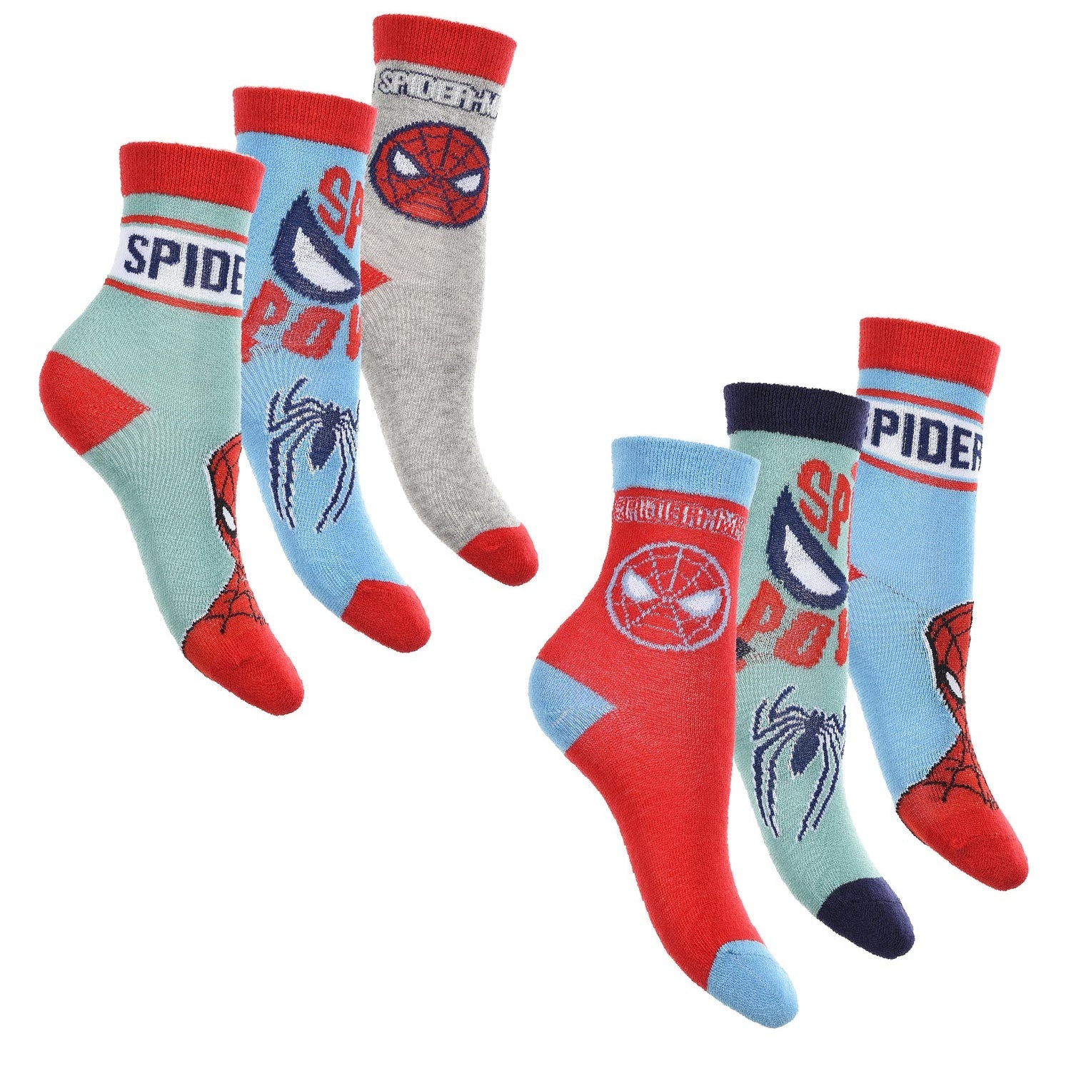Spiderman 6er Pack Jungen Socken