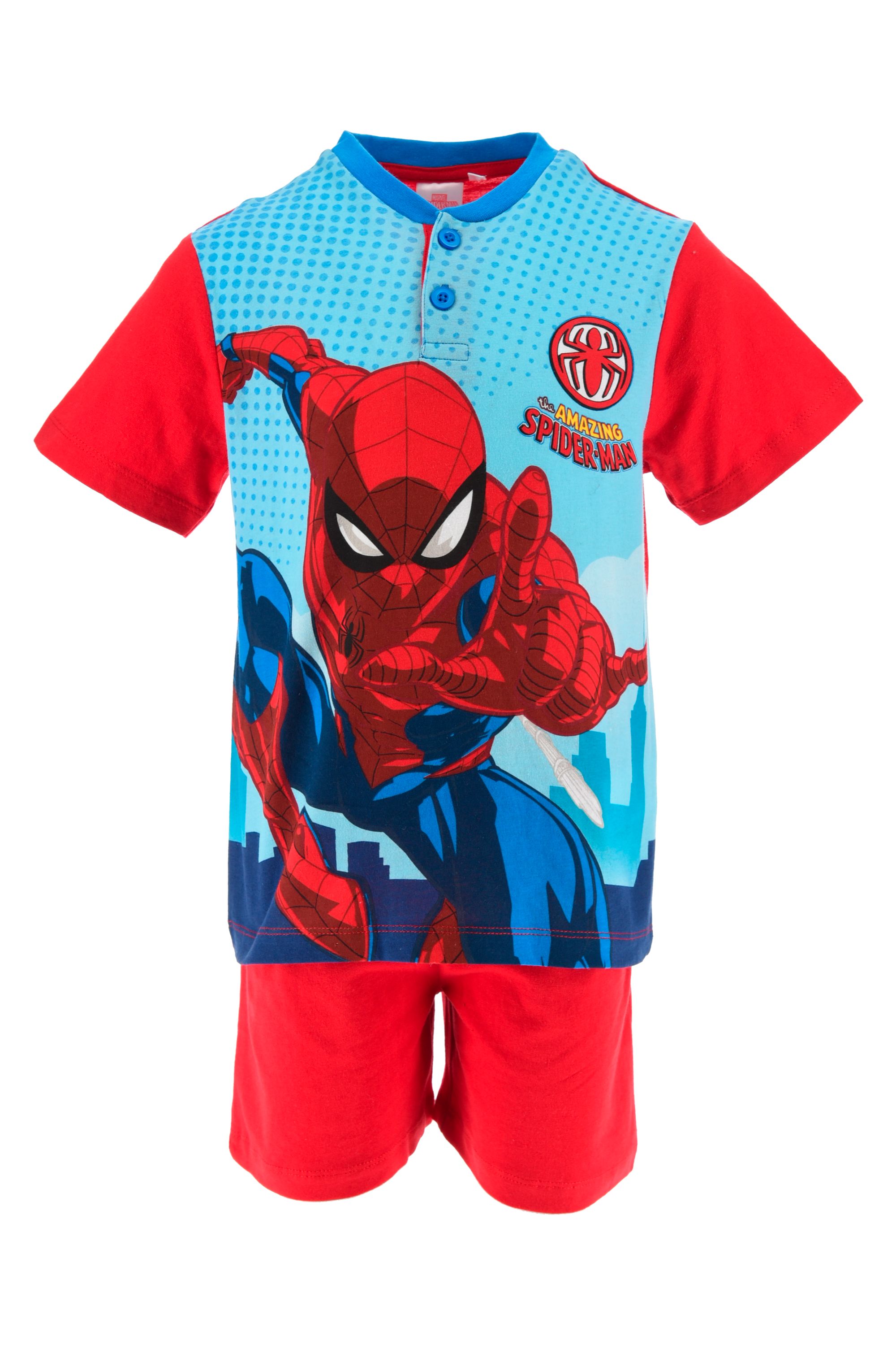 Spiderman Jungen Pyjama kurzer Schlafanzug