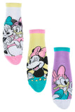 Disney Damen Sneaker Socken mit Mickey und Minnie Mouse