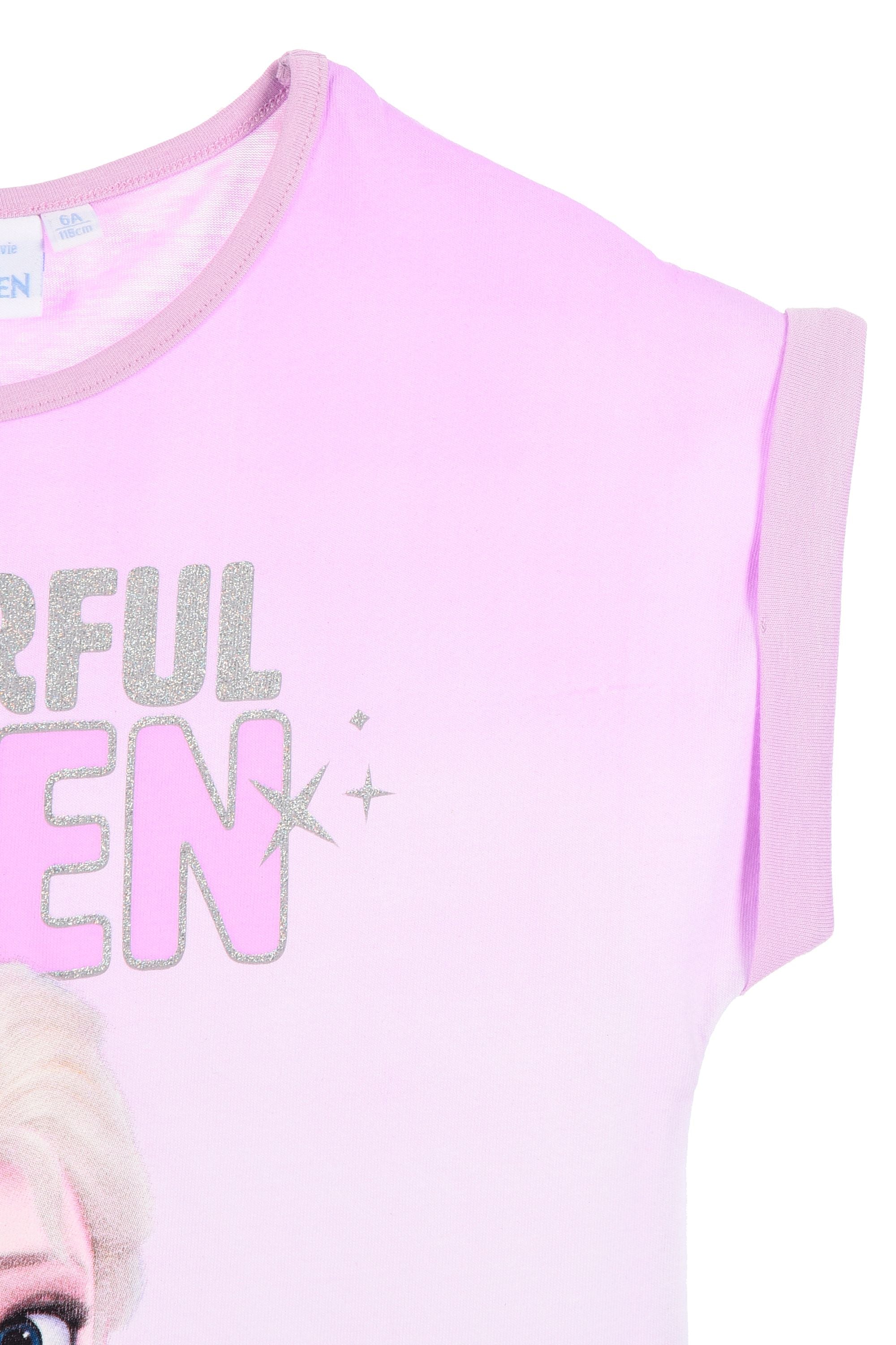 Die Eiskönigin Anna und ELSA Mädchen T-Shirt Rosa