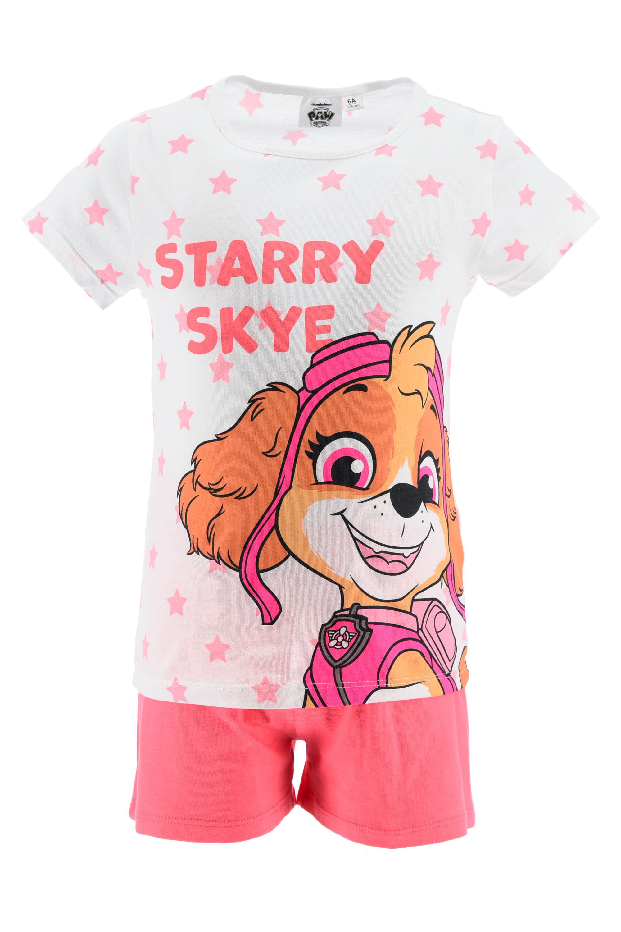 PAW PATROL Mädchen Pyjama kurzer Schlafanzug
