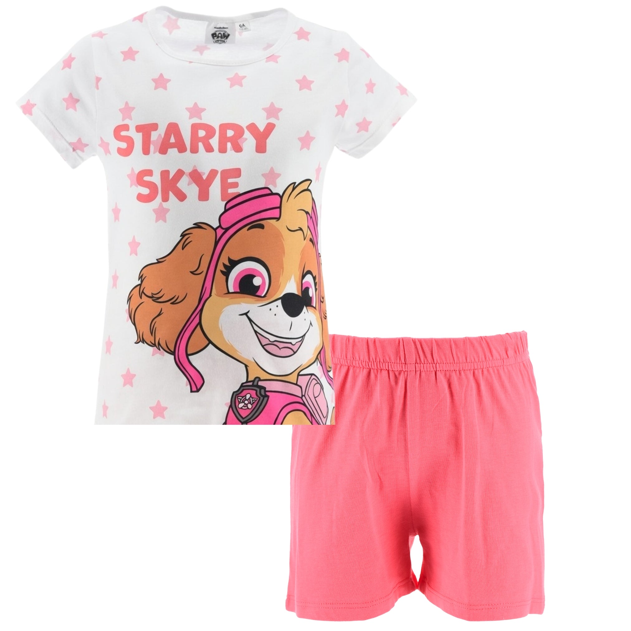 PAW PATROL Mädchen Pyjama kurzer Schlafanzug
