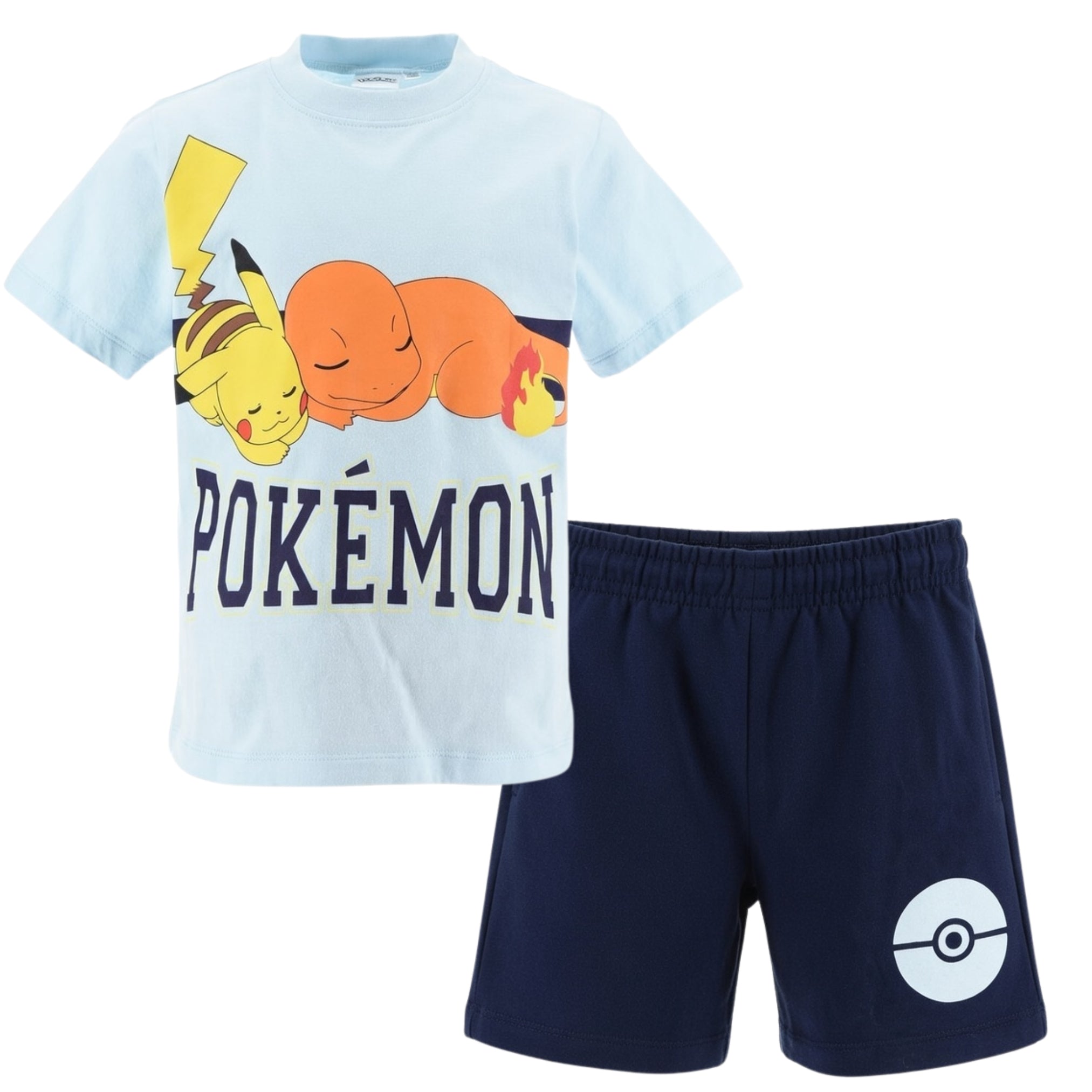 Pokemon Pyjama kurzer Schlafanzug Pikachu