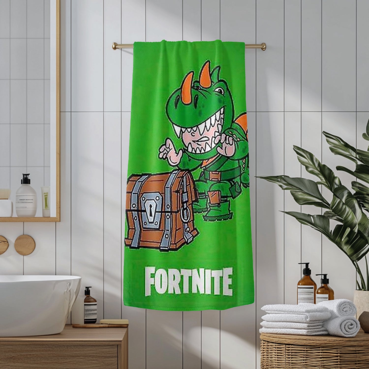 Fortnite Bade‑ & Strandtuch 70 x 140 cm, 100% Baumwolle