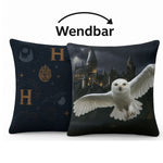Harry Potter Kissen Hedwig Wendekissen 40x40 cm