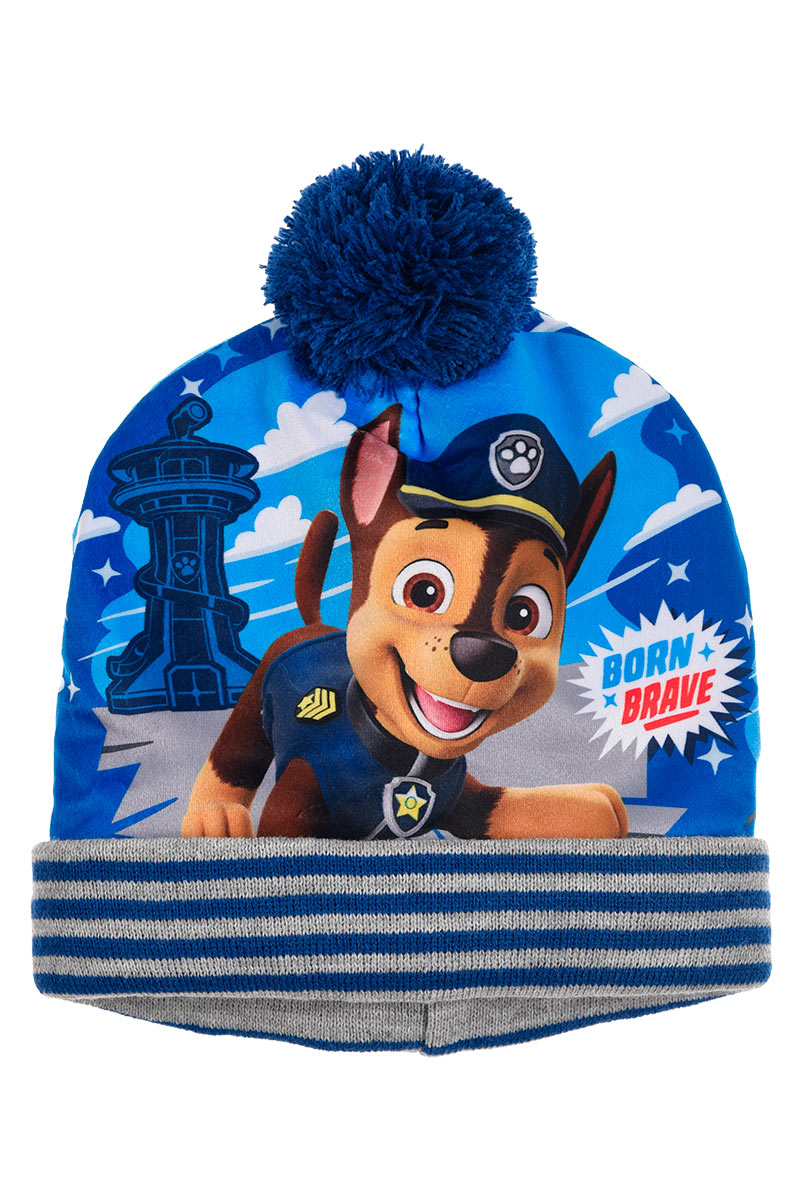 Paw Patrol Jungen Mütze mit Bommel