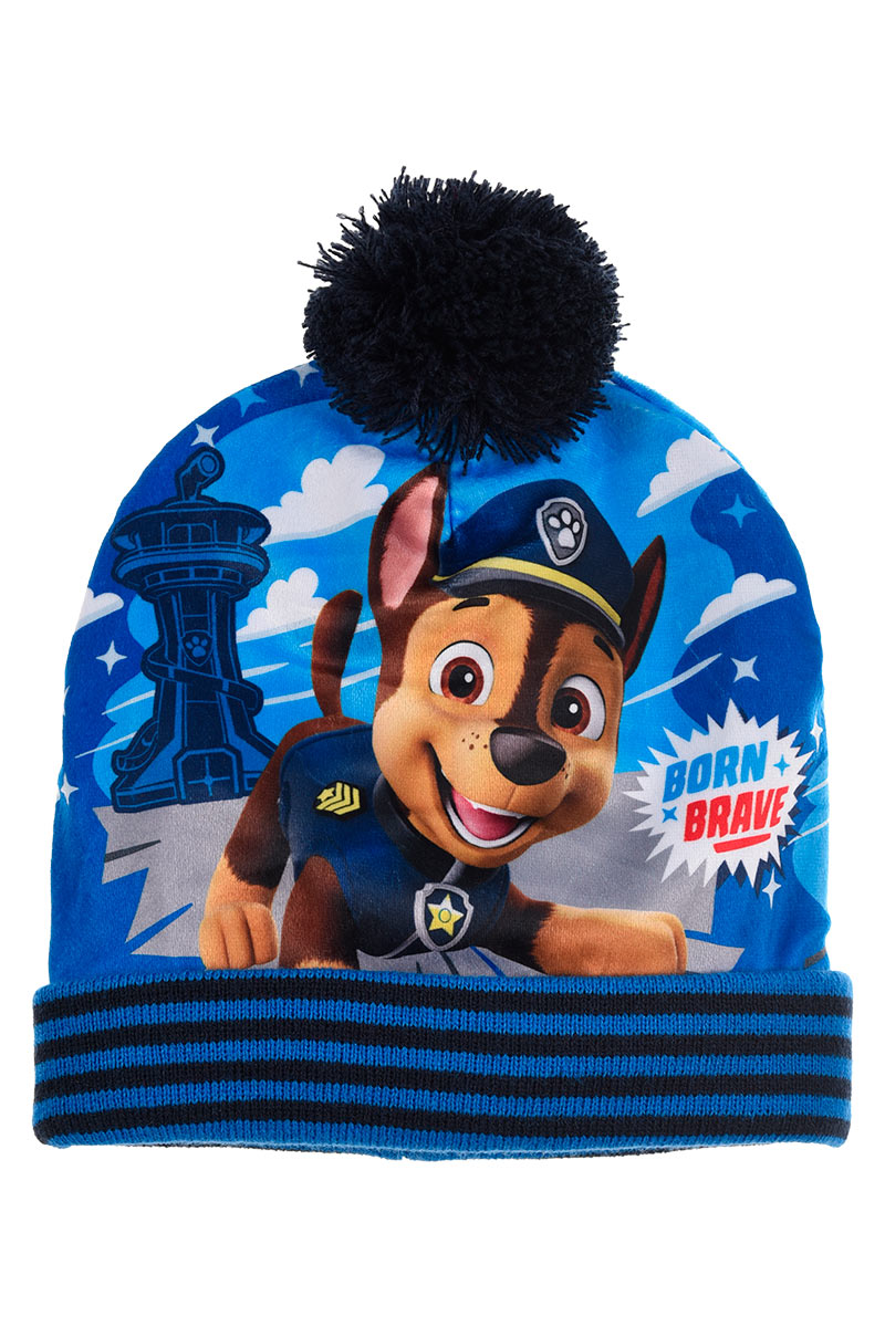 Paw Patrol Jungen Mütze mit Bommel