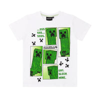 Minecraft Kinder Pyjama kurzer Schlafanzug Creeper