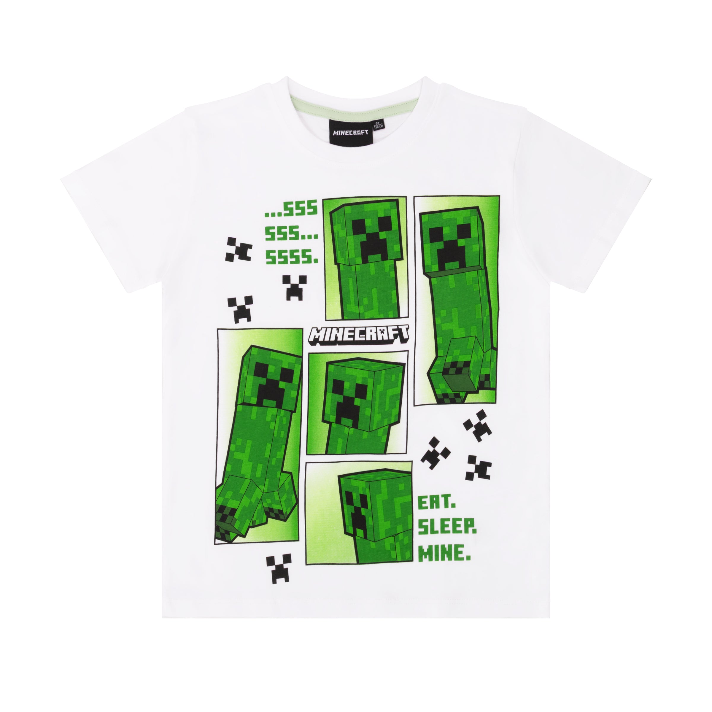 Minecraft Kinder Pyjama kurzer Schlafanzug Creeper