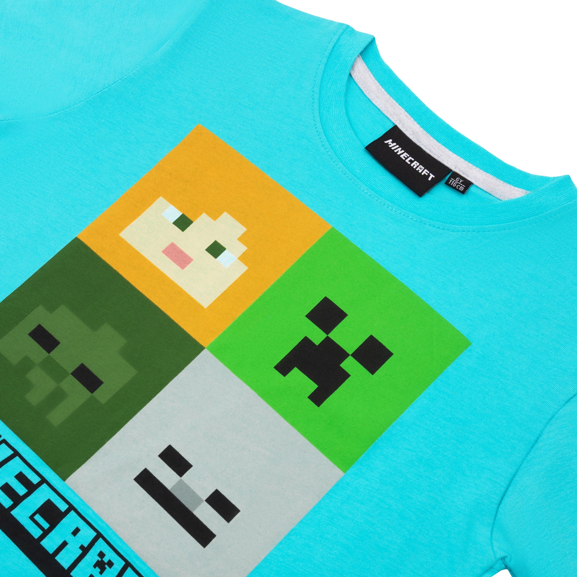 Minecraft Kinder Pyjama kurzer Schlafanzug Creeper