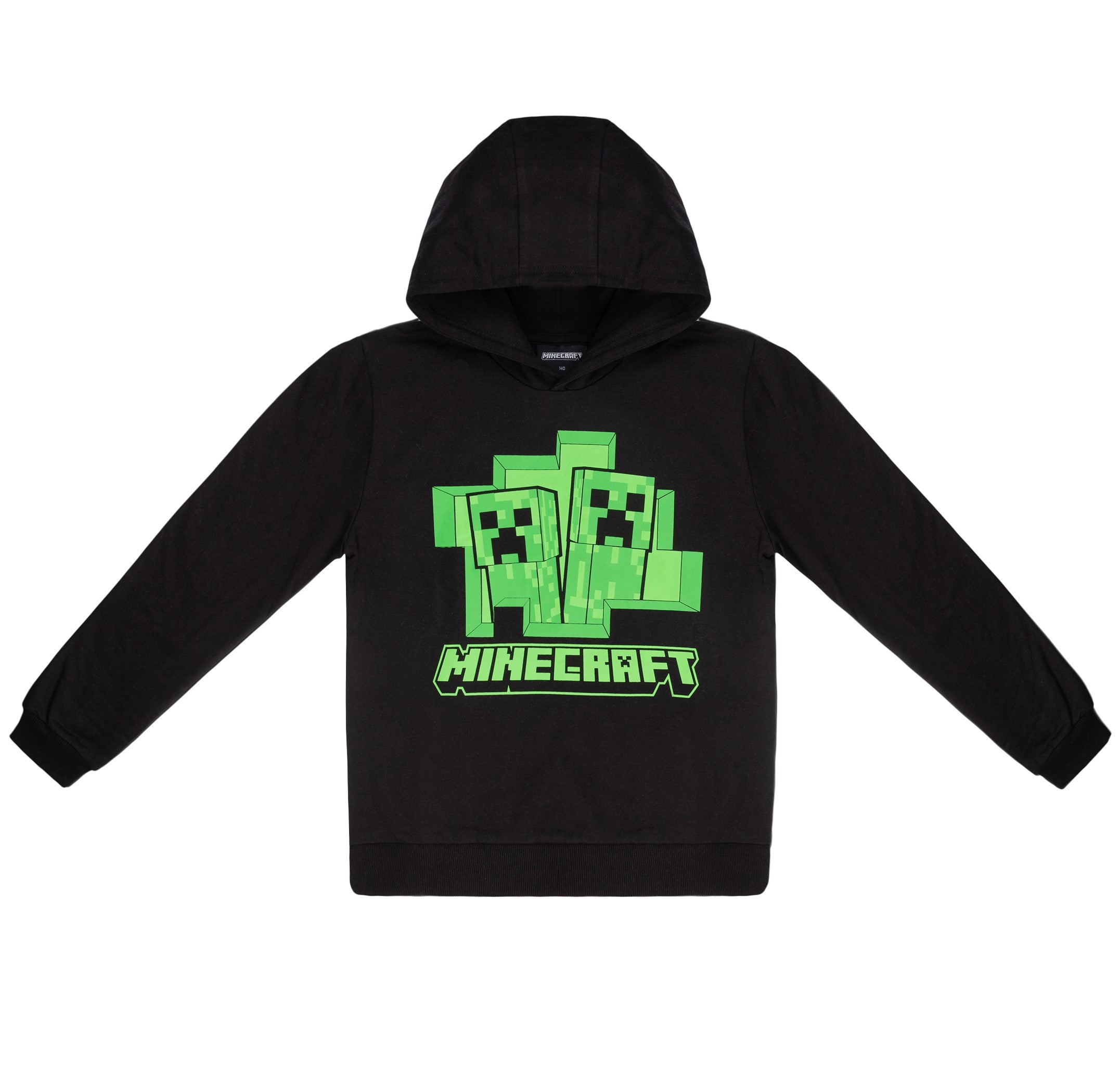 Minecraft Jungen Creeper Hoody Kapazenpullover