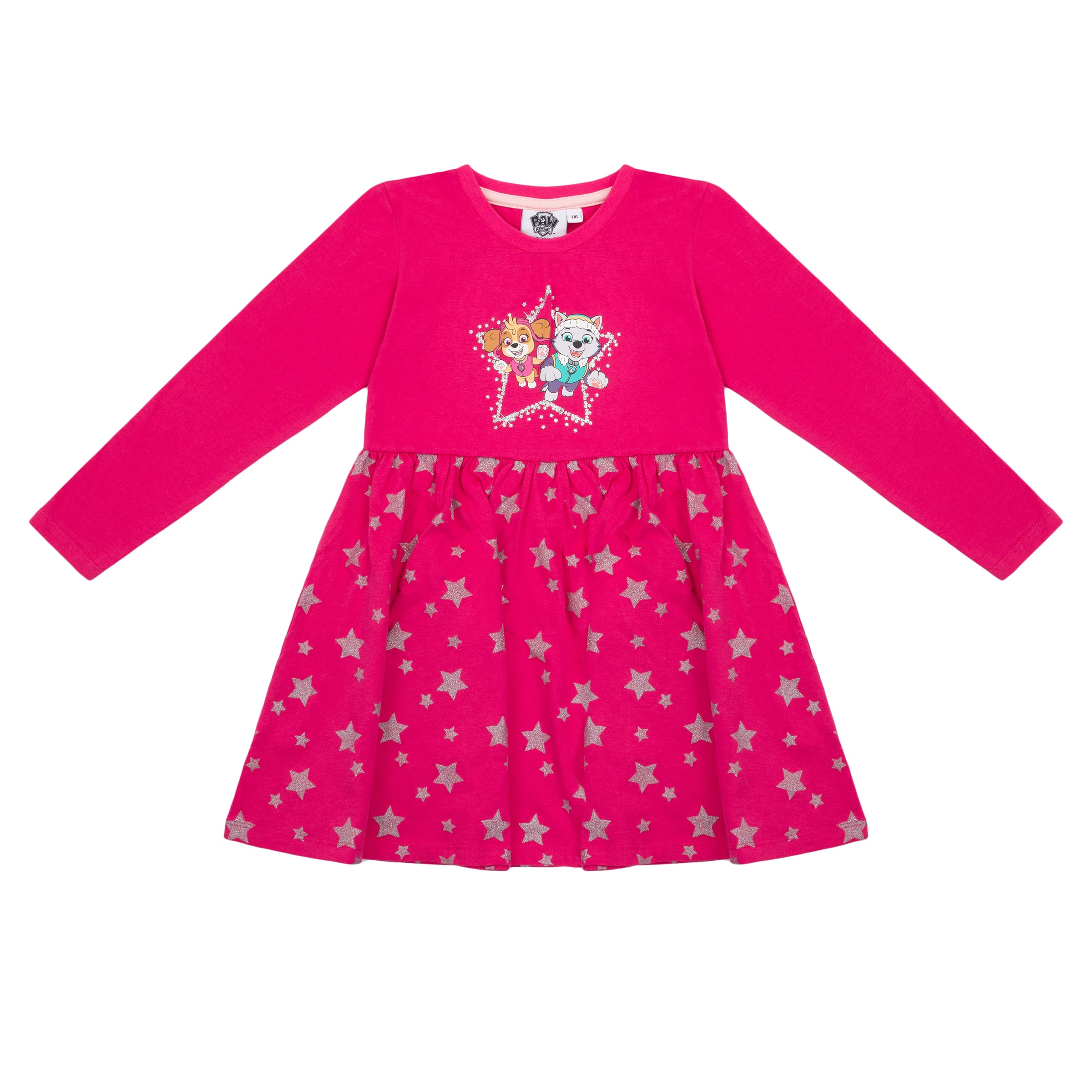 Paw Patrol Mädchen Kleid langarm Pink