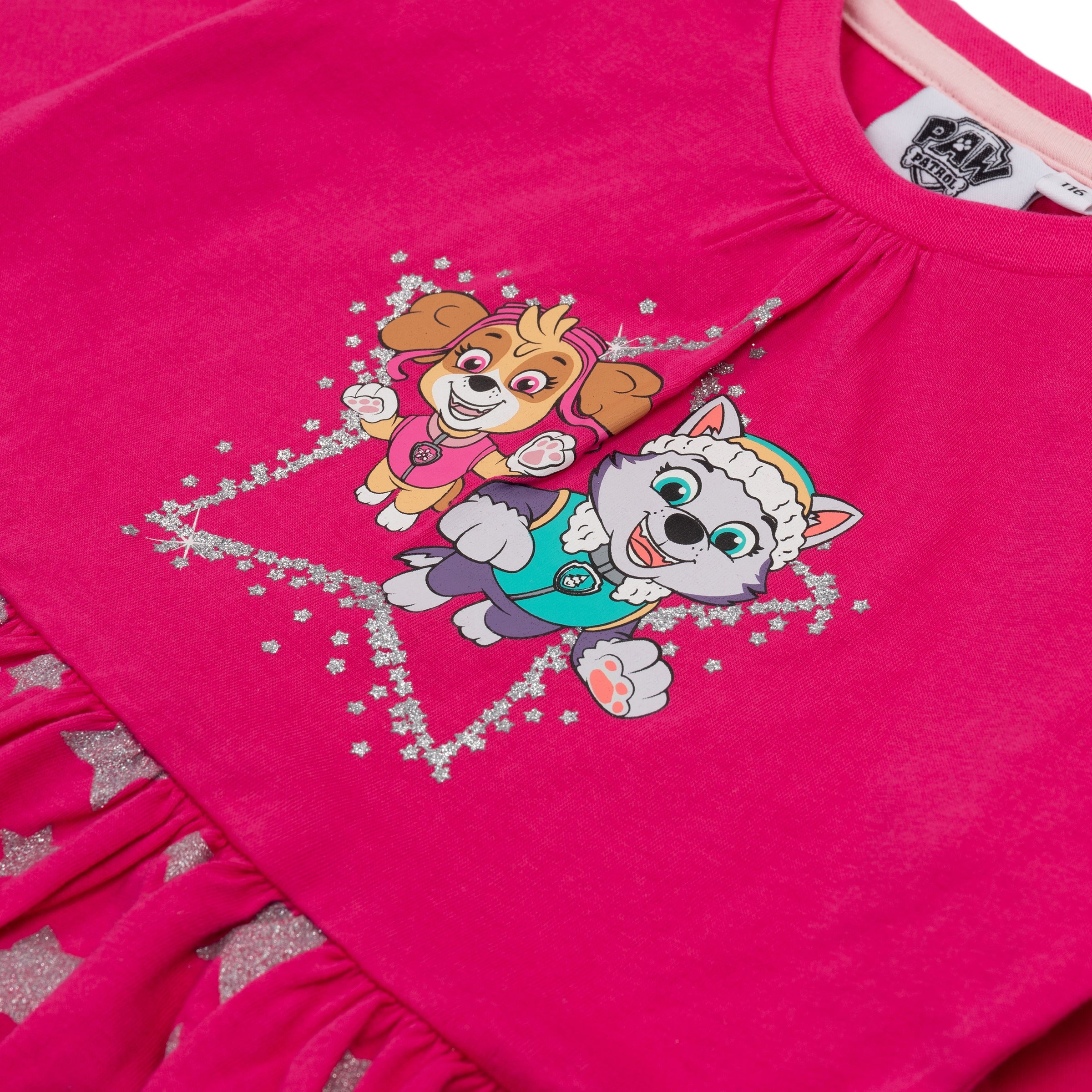 Paw Patrol Mädchen Kleid langarm Pink