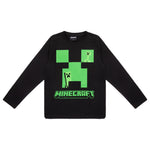 Minecraft Creeper Schlafanzug Pyjama Langarm