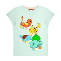 Pokemon Mädchen Pyjama kurzer Schlafanzug Pikachu