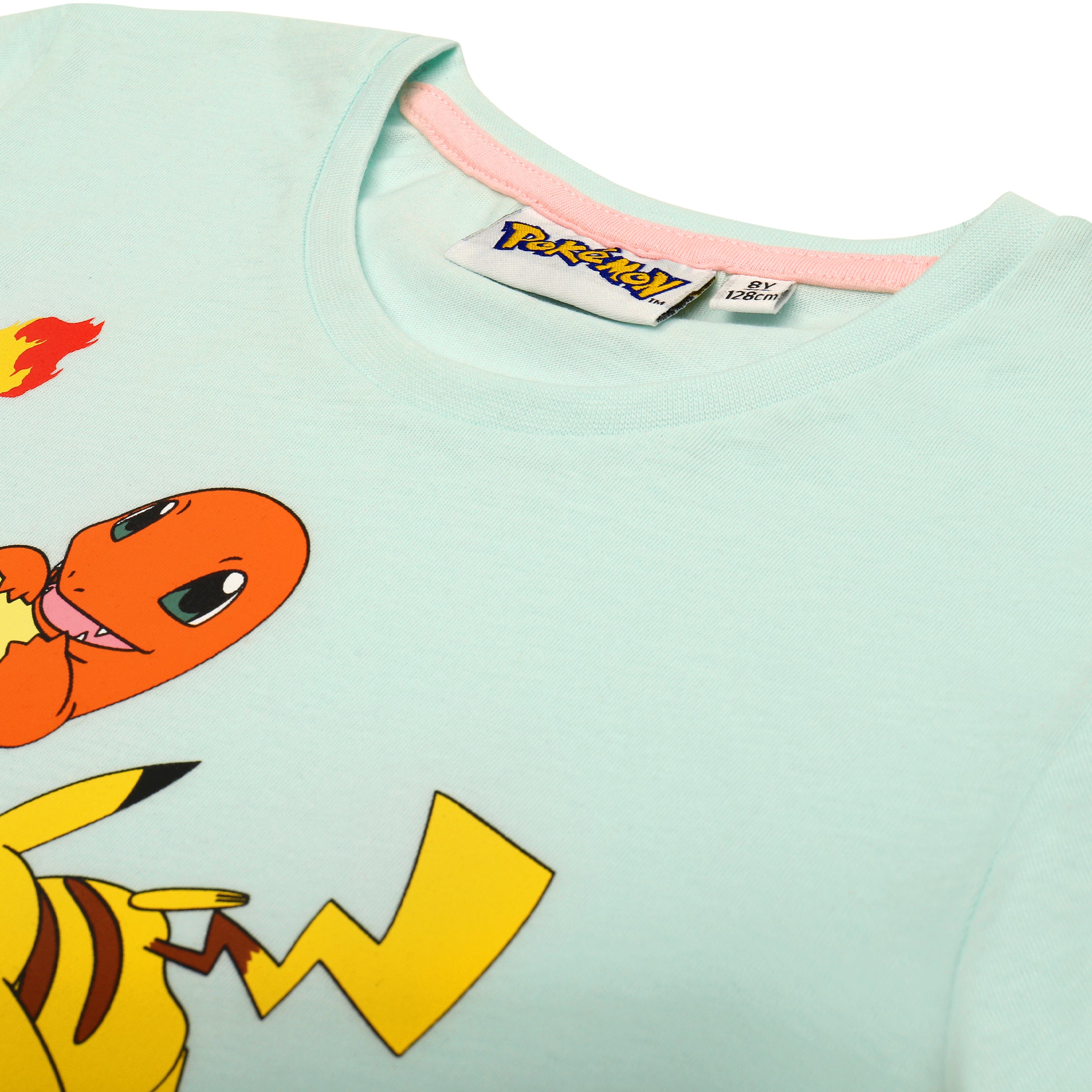 Pokemon Mädchen Pyjama kurzer Schlafanzug Pikachu