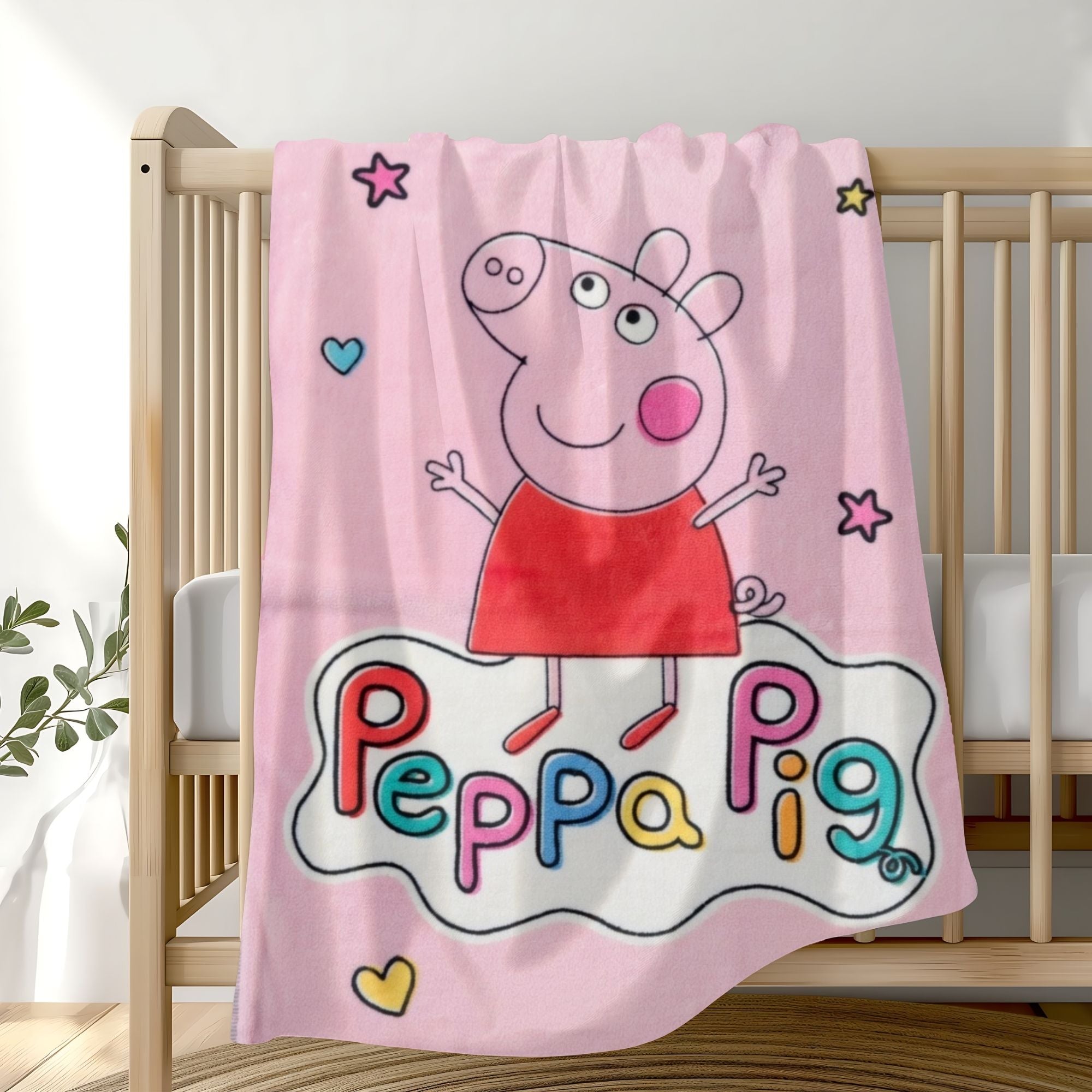 Peppa Pig Kinder-Decke, weich, 110x140 cm, Fleece-Decke
