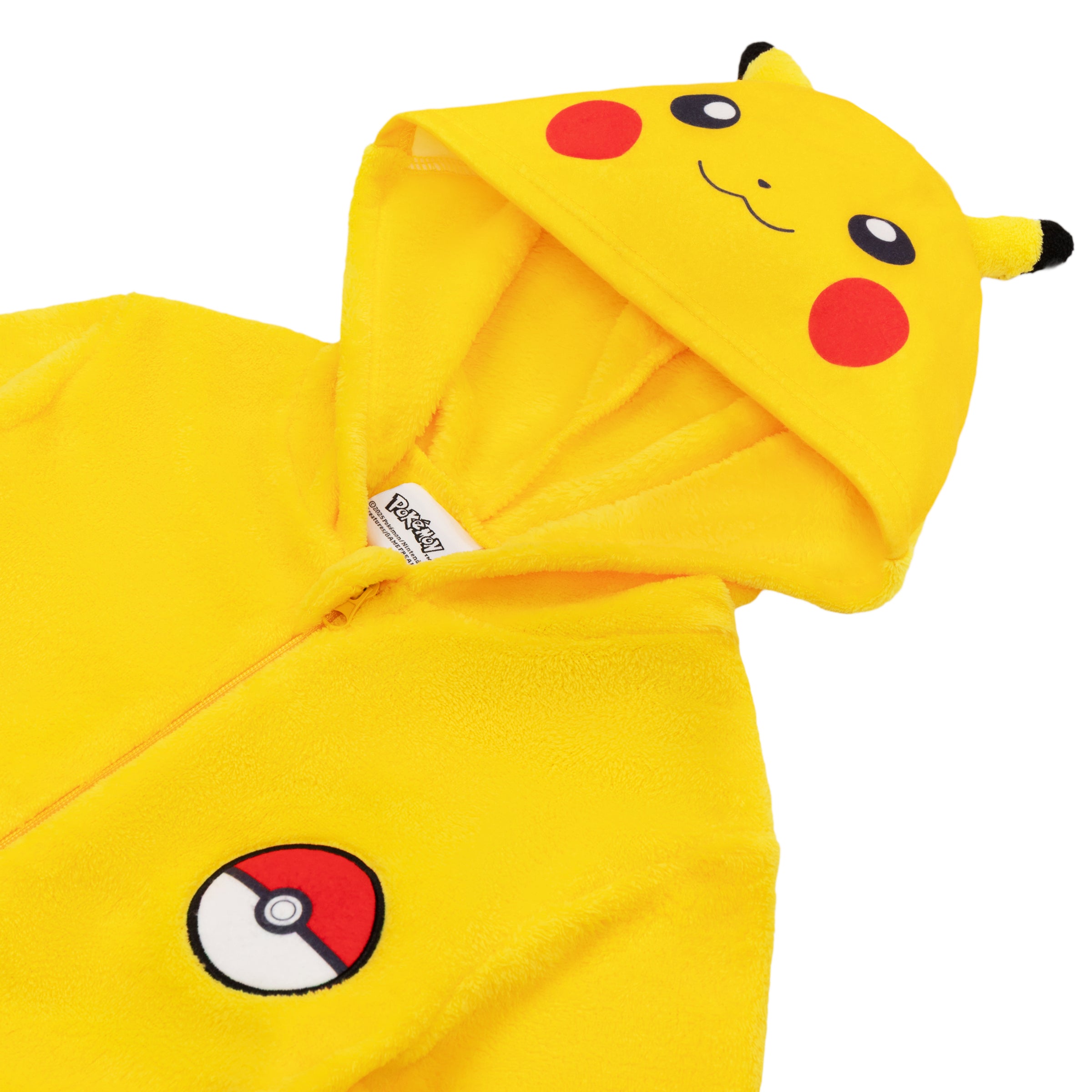 Pokemon Pikachu Kinder Onesie, Gelber Fleece Jumpsuit