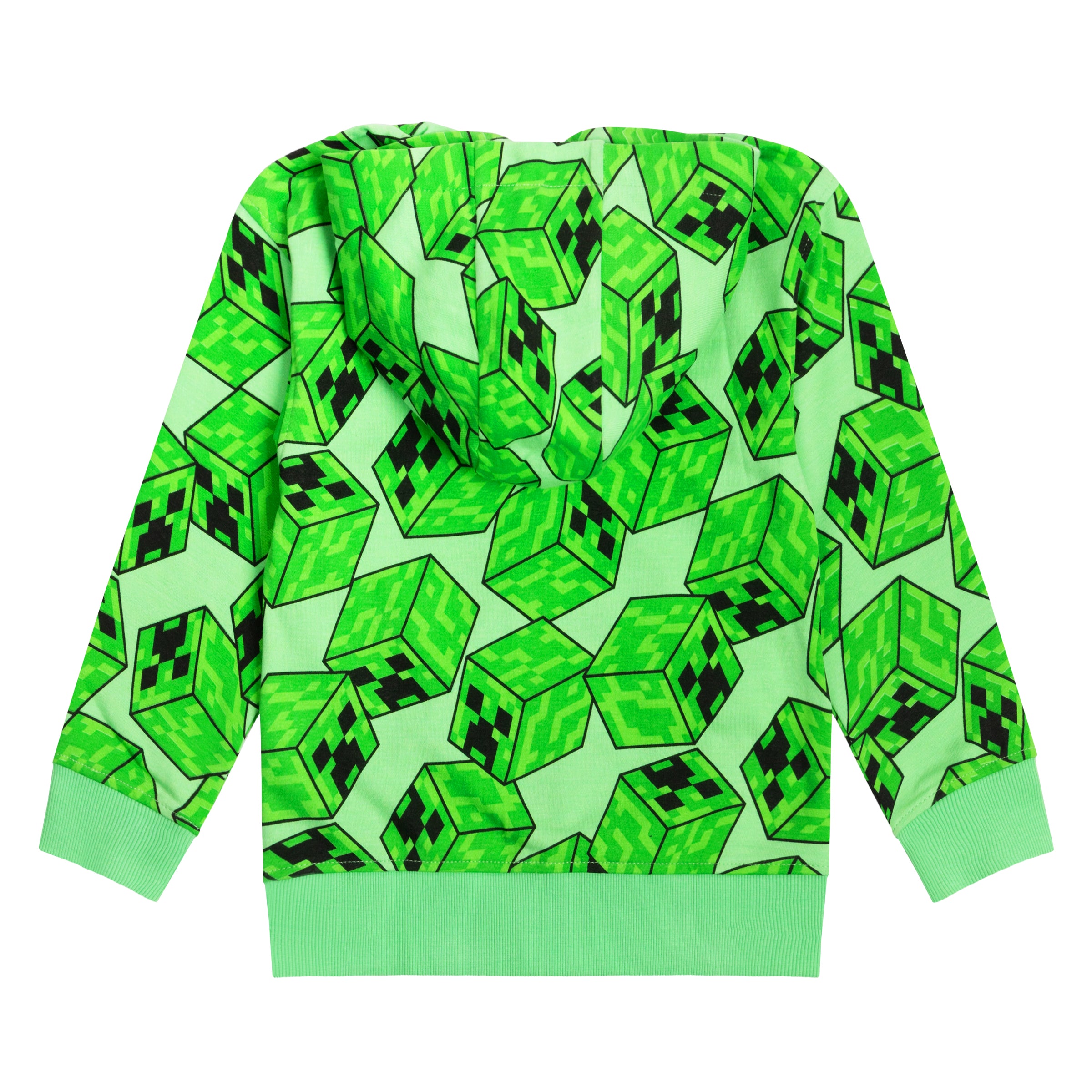 Minecraft Jacke Sweatjacke mit Kapuze Creeper