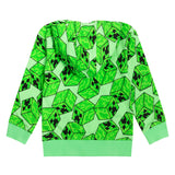 Minecraft Jacke Sweatjacke mit Kapuze Creeper