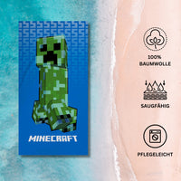Minecraft Badetuch Creeper Tower 75 x 150 cm