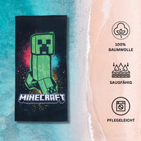 Minecraft Badetuch Creeper Tower 75 x 150 cm