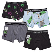 Minecraft Jungen, Boxershorts Jungen, Unterhosen Jungen 4er Set