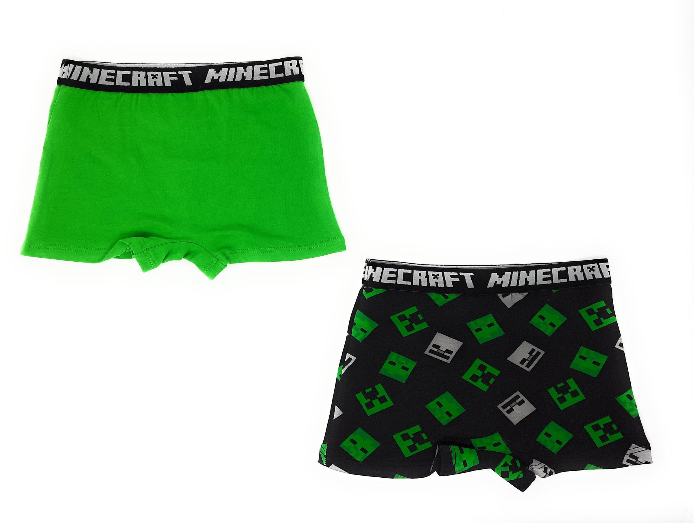 Minecraft Jungen Creeper Boxershorts Unterhose 2er Pack